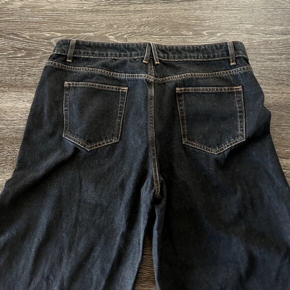 NWT Lioness Top Model Jeans Charcoal Size XXL / 12 Wide Leg Straight Denim Pants - Picture 10 of 15